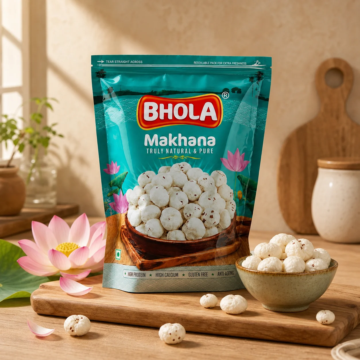 Bhola Makhana product pack